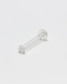 14 Gauge | Clear Bioplast Tongue Barbell