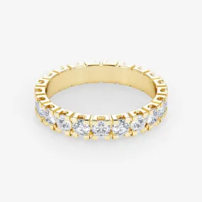 18K Gold 2.10 Carat Eternity Diamond Wedding Ring