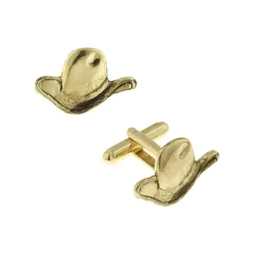 1928 Jewelry Cowboy Western Hat Cufflinks