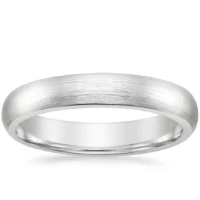 4mm Men's Matte Comfort Fit Wedding Ring - NM33