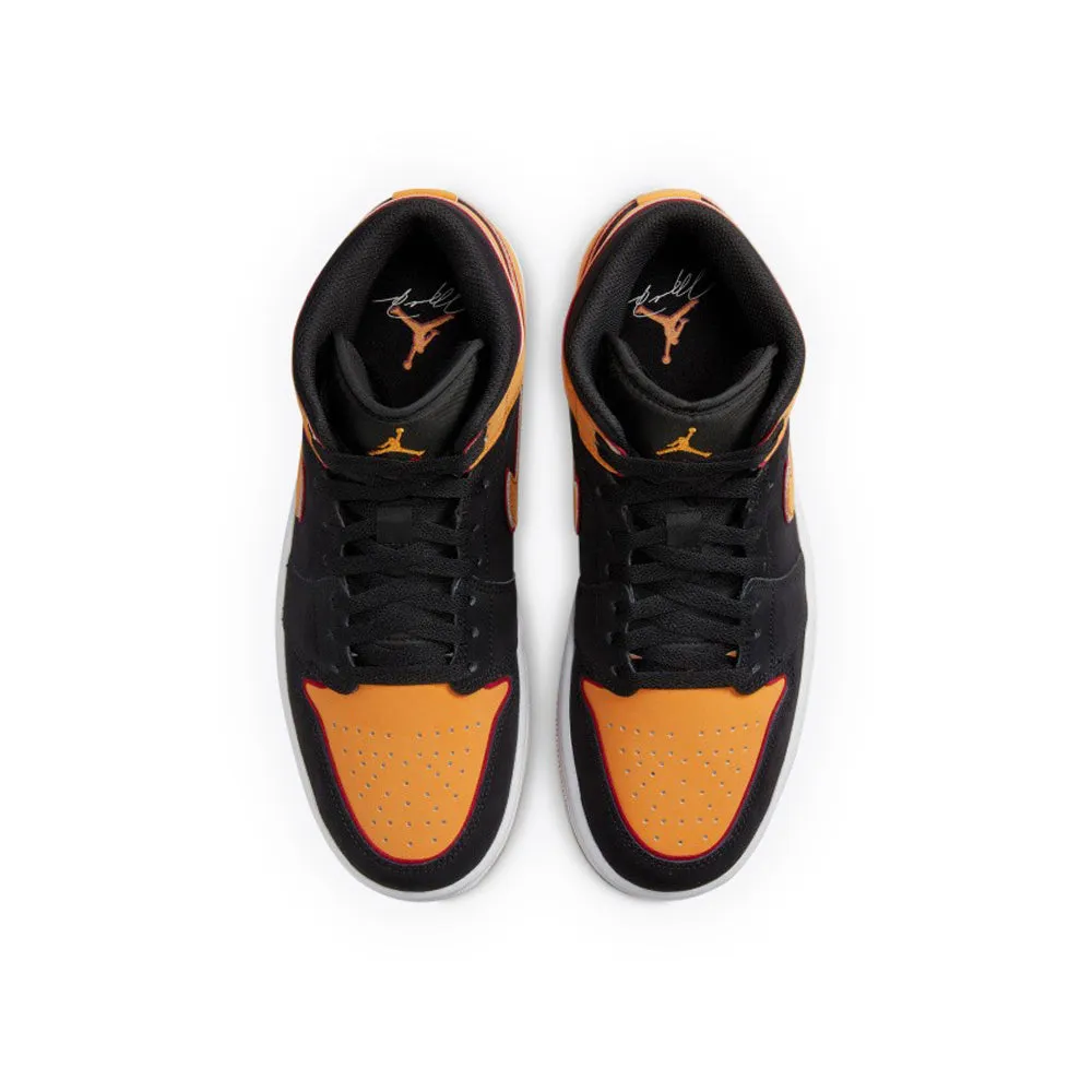 Air Jordan 1 Mid Fat Tongue (Black/Vivid Orange)