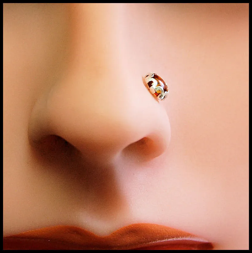 Amber Glow Nose Stud