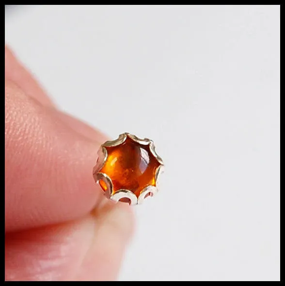 Amber Glow Nose Stud