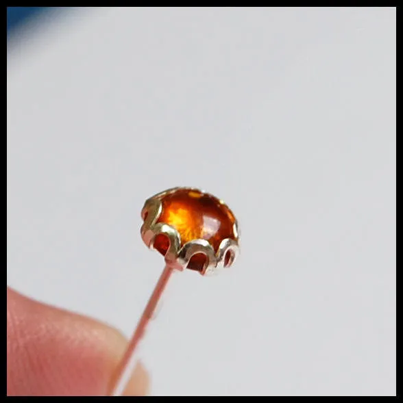 Amber Glow Nose Stud