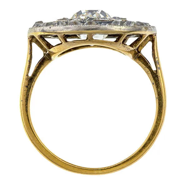 Antique Engagement Ring, Cushion cut 2.03ct.