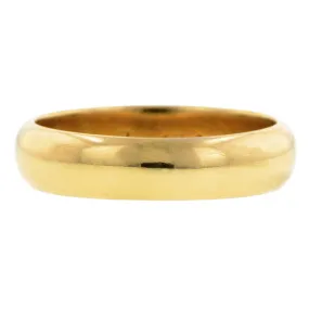 Antique Gold Wedding Band Ring, 1862, Size 5.75