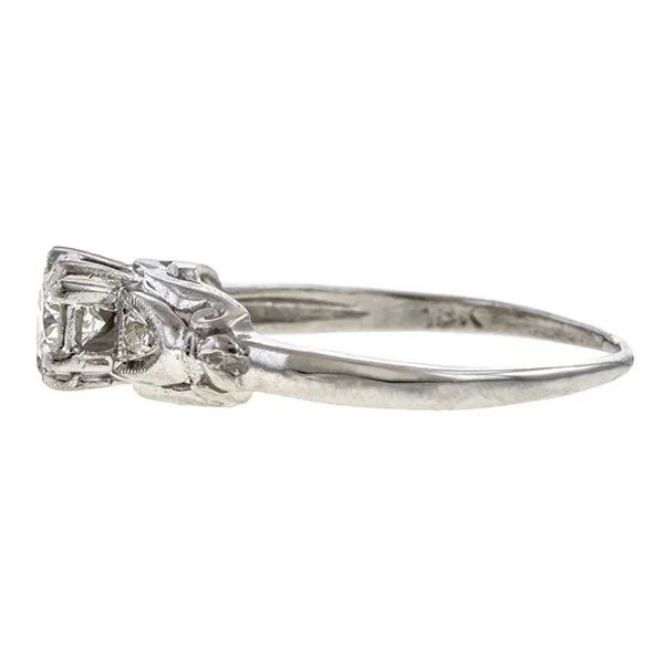 Art Deco Diamond Engagement Ring, 0.28ct.