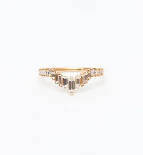 Art Deco Tiara Wedding Ring