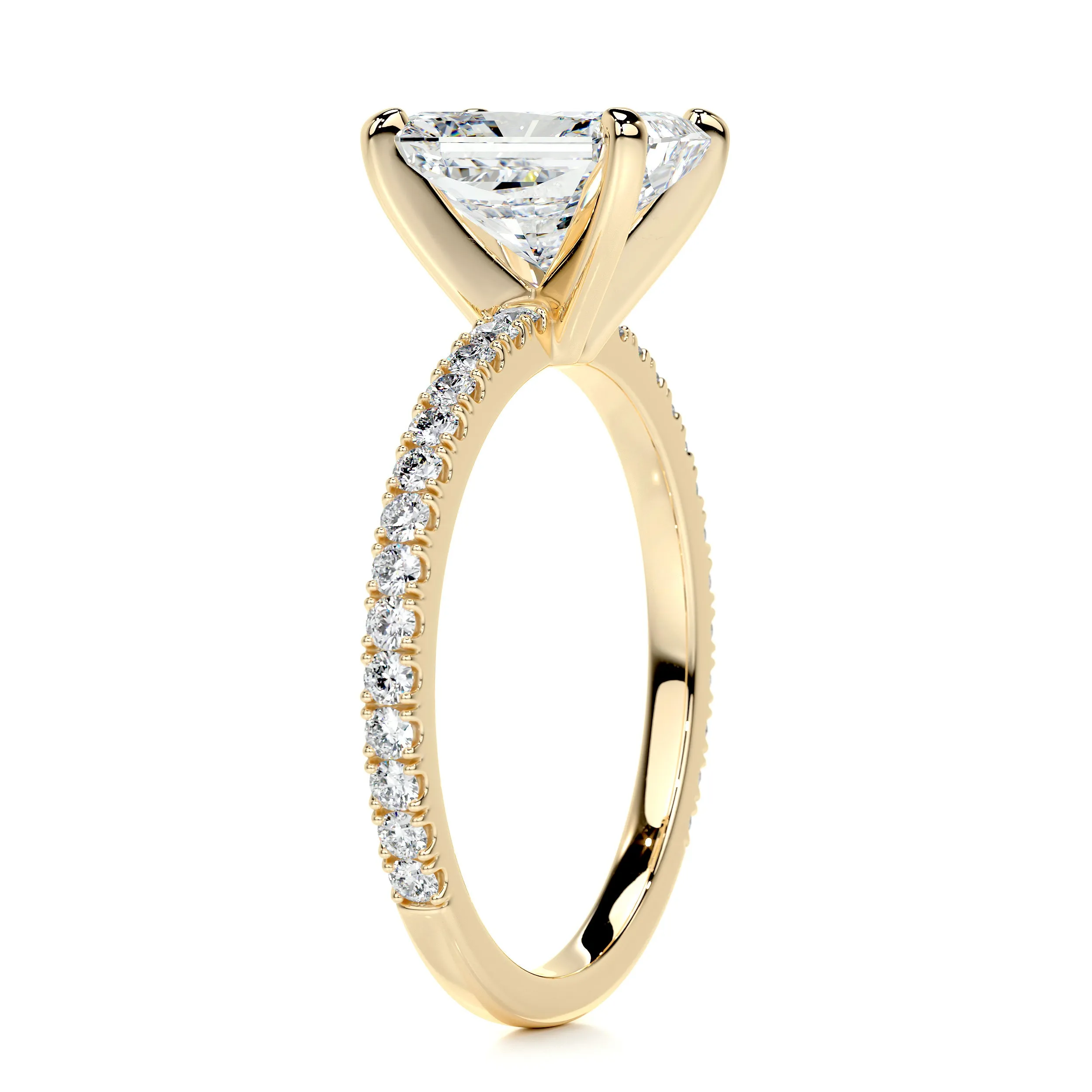 Audrey Diamond Engagement Ring -18K Yellow Gold