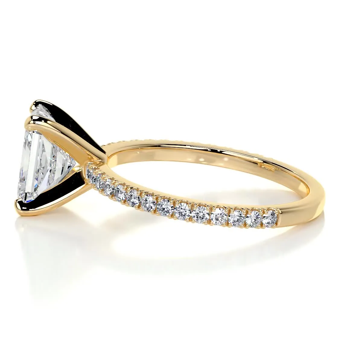 Audrey Diamond Engagement Ring -18K Yellow Gold