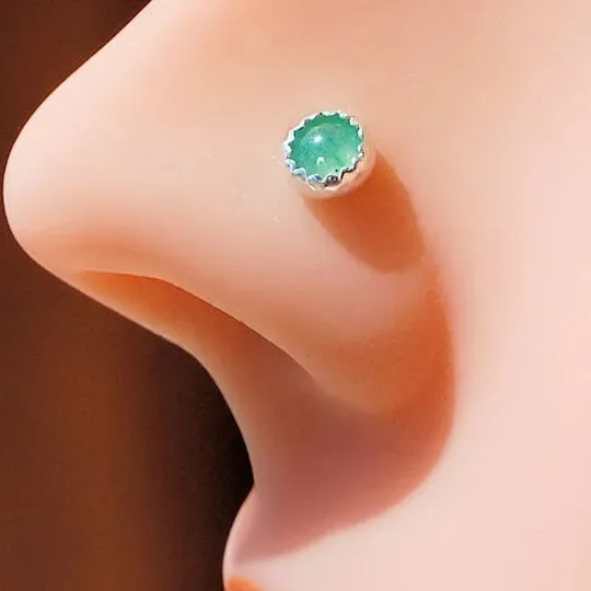 Aventurine Nose Stud