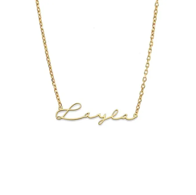 Better Jewelry Signature 10K Gold Name Necklace