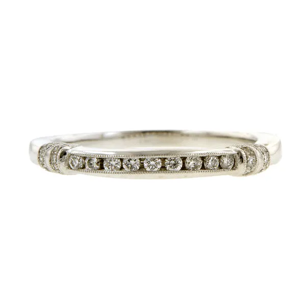 Channel Set Diamond Wedding Band Ring