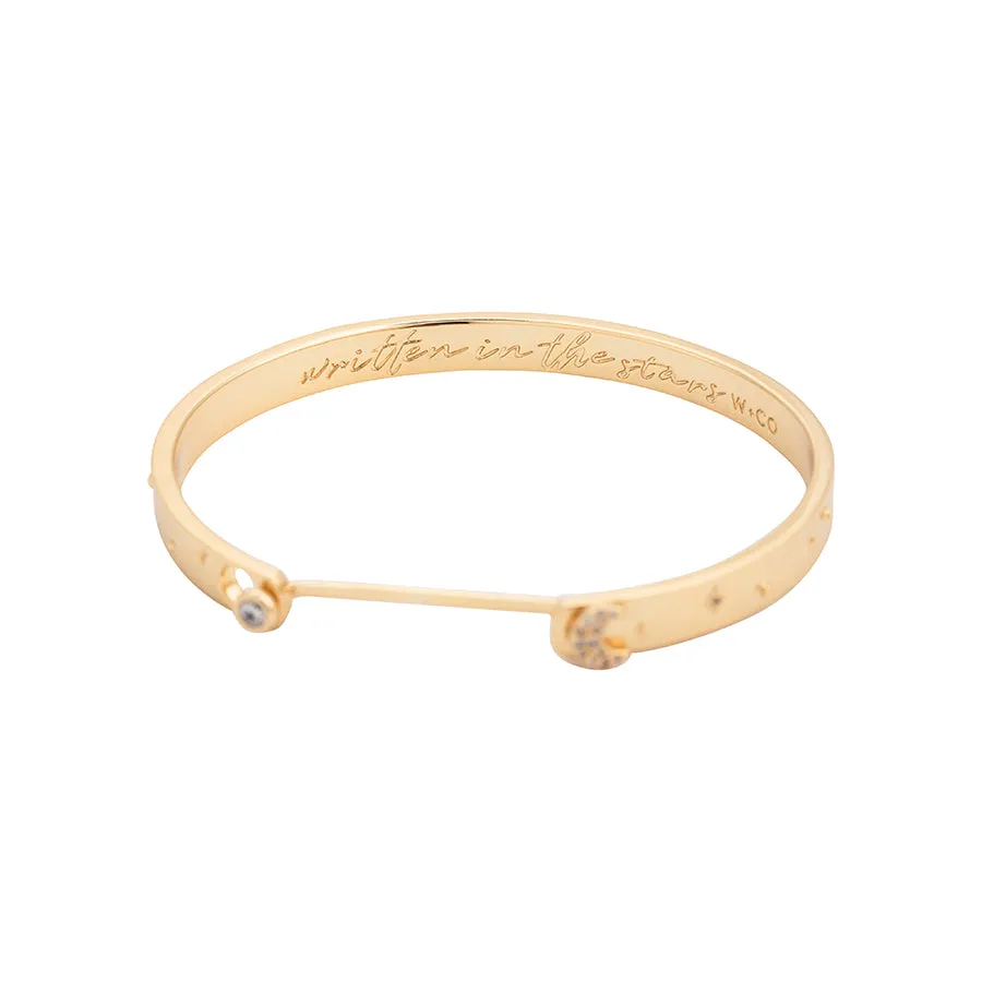 Constellation Gold Mantra Bangle