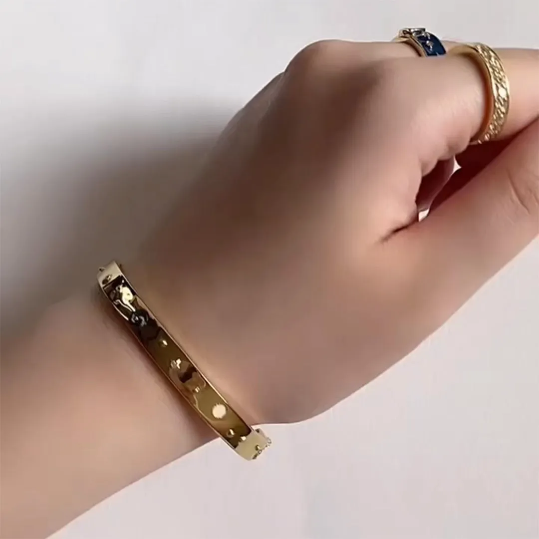 Constellation Gold Mantra Bangle