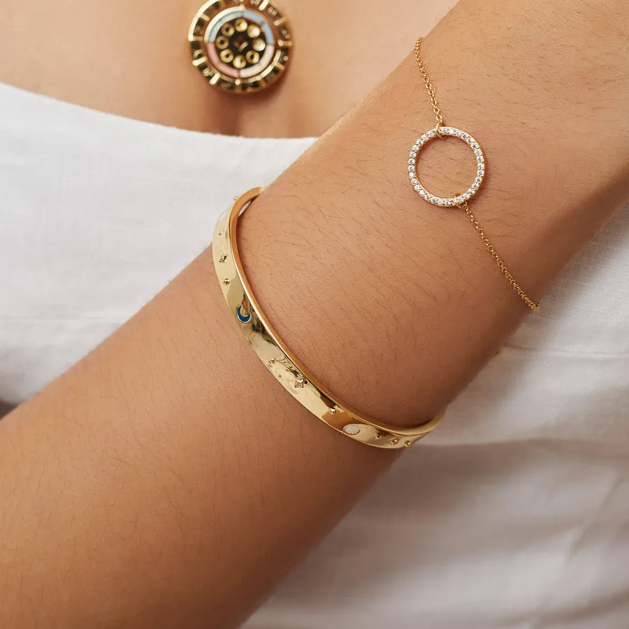 Constellation Gold Mantra Bangle