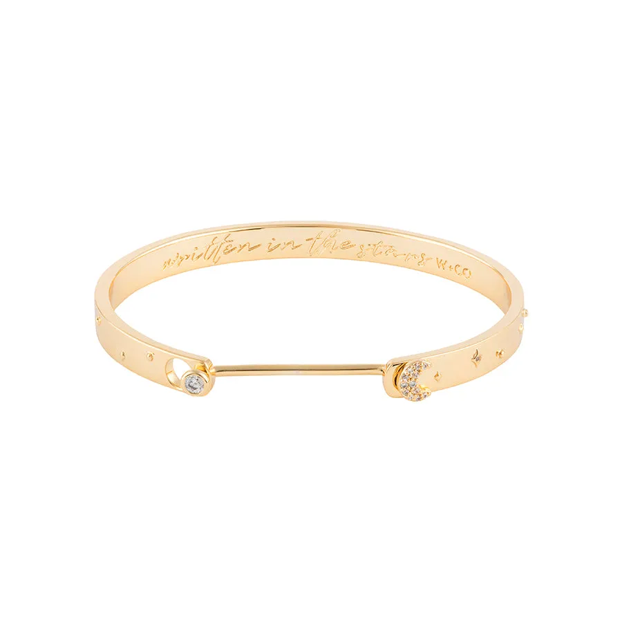 Constellation Gold Mantra Bangle