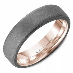 Crown Ring Gold & Grey Tantalum Wedding Band