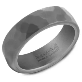 Crown Ring Torque Grey Tantalum 7mm Wedding Band