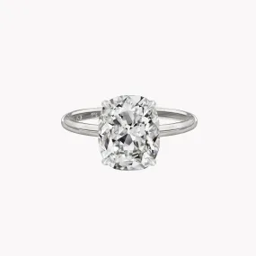 Cushion Cut Solitaire Engagement Ring