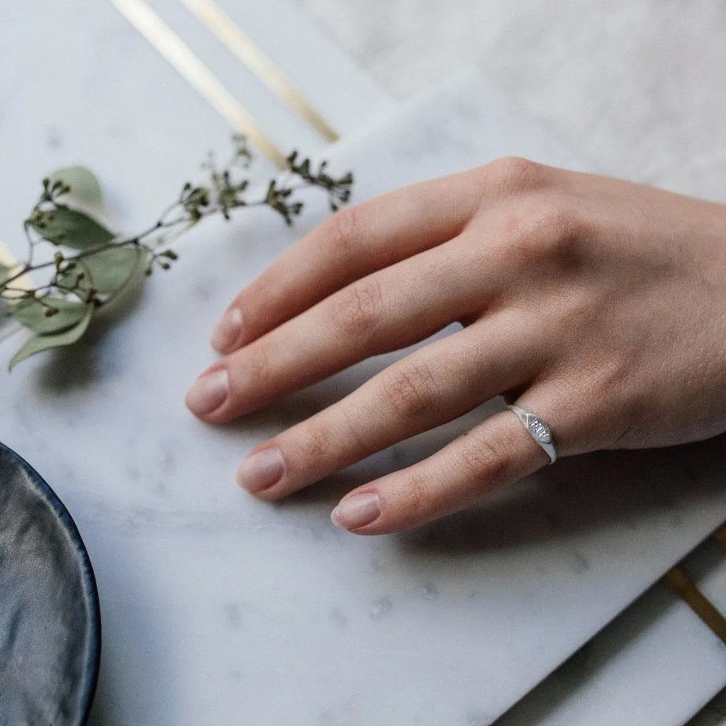 Custom Silver Signet Ring