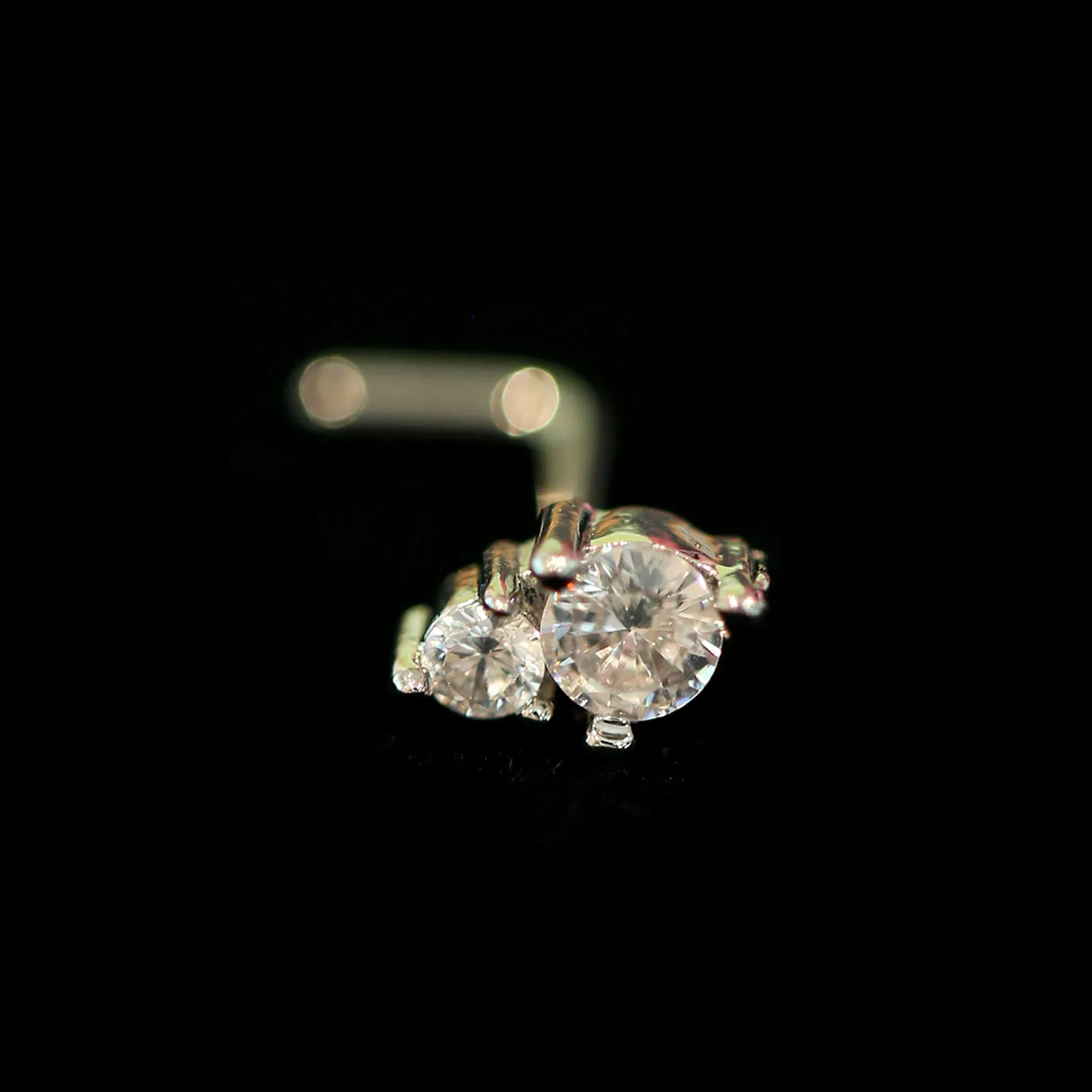 CZ DROPLET NOSE STUD