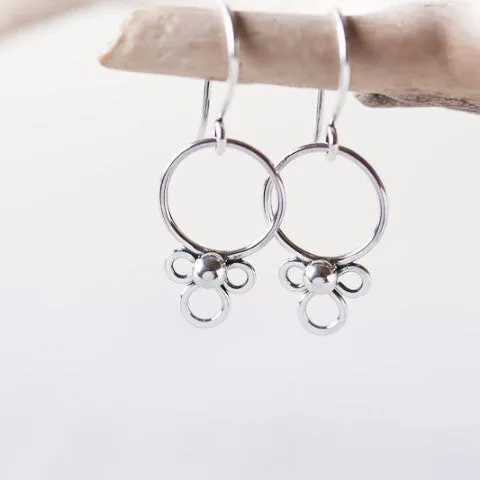 Dainty Silver Earrings, simple minimal everyday jewelry