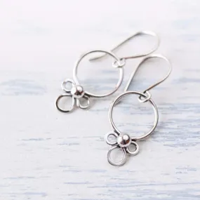 Dainty Silver Earrings, simple minimal everyday jewelry