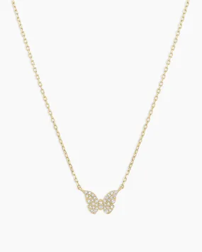 Diamond Butterfly Necklace