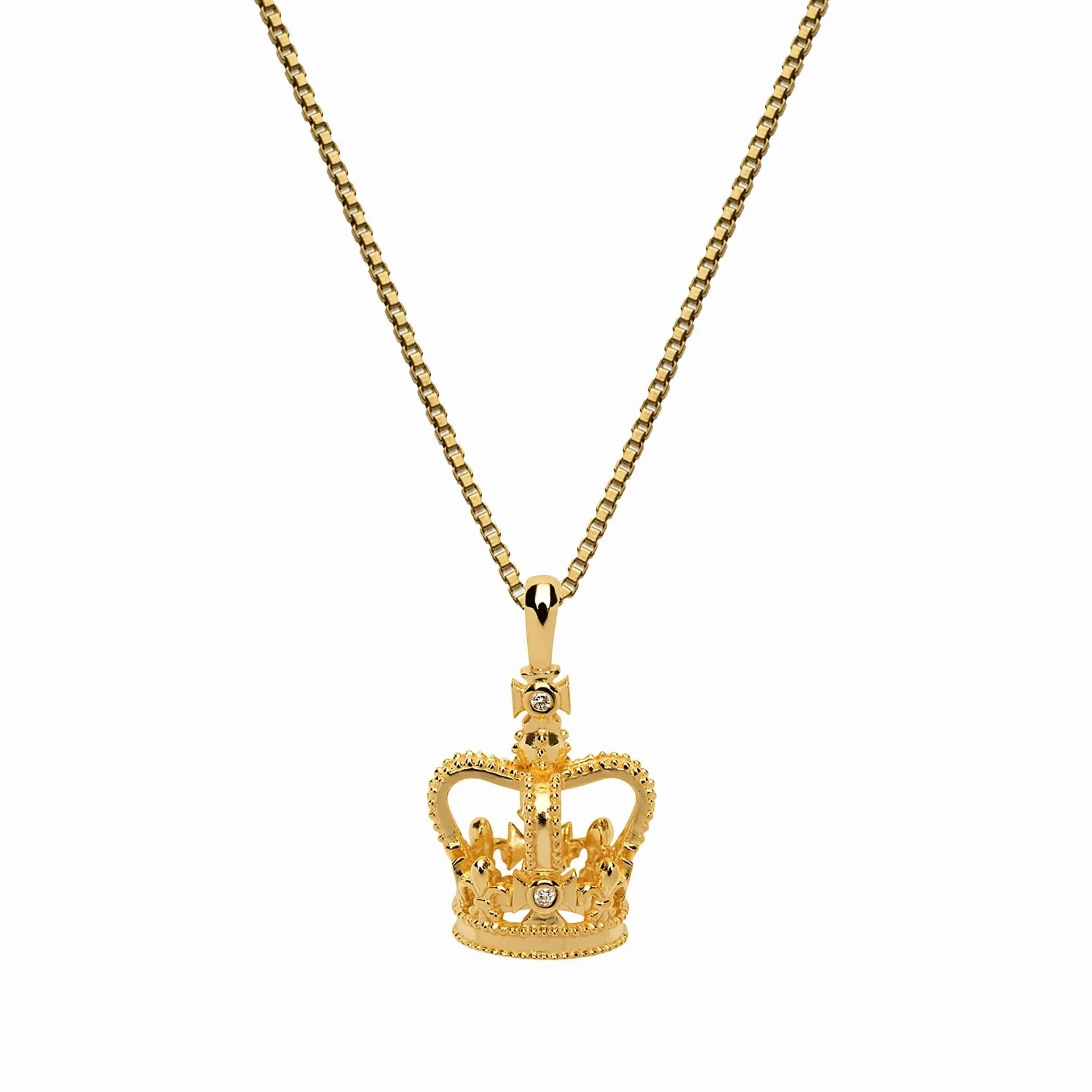 Diamond Crown Necklace