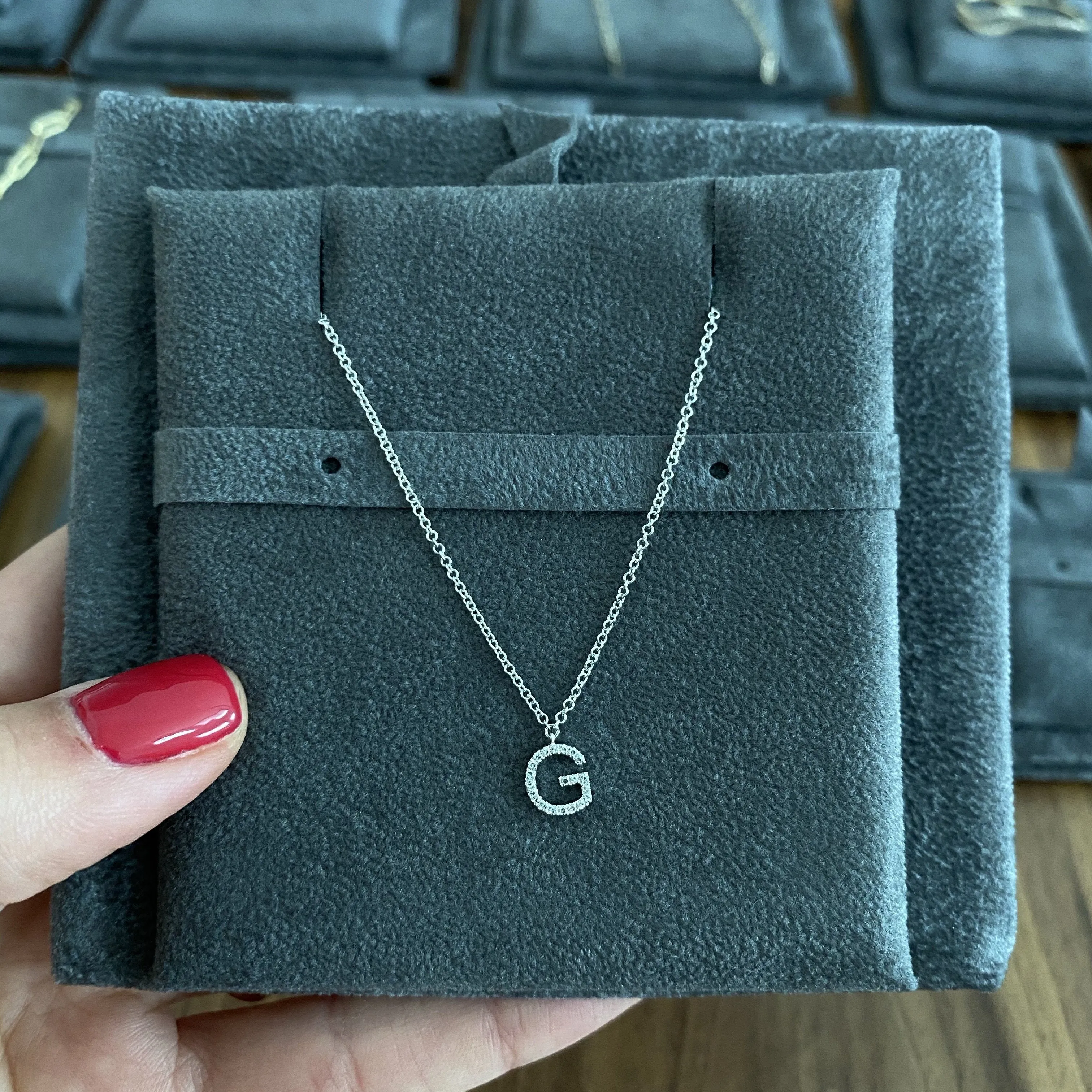 Diamond Initial Necklace