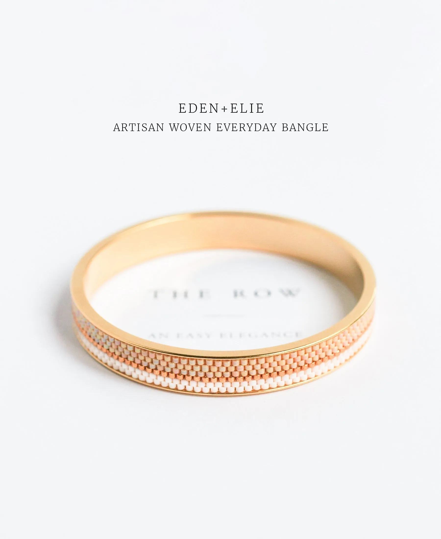 EDEN   ELIE Everyday gold narrow bangle - midnight blue