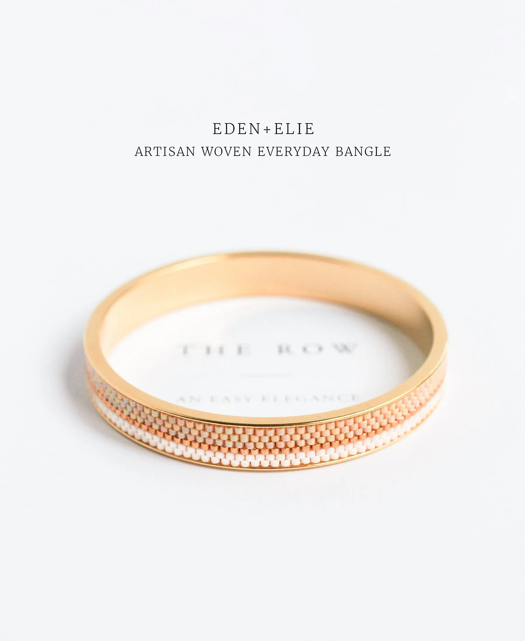 EDEN   ELIE Everyday gold narrow bangle - suede