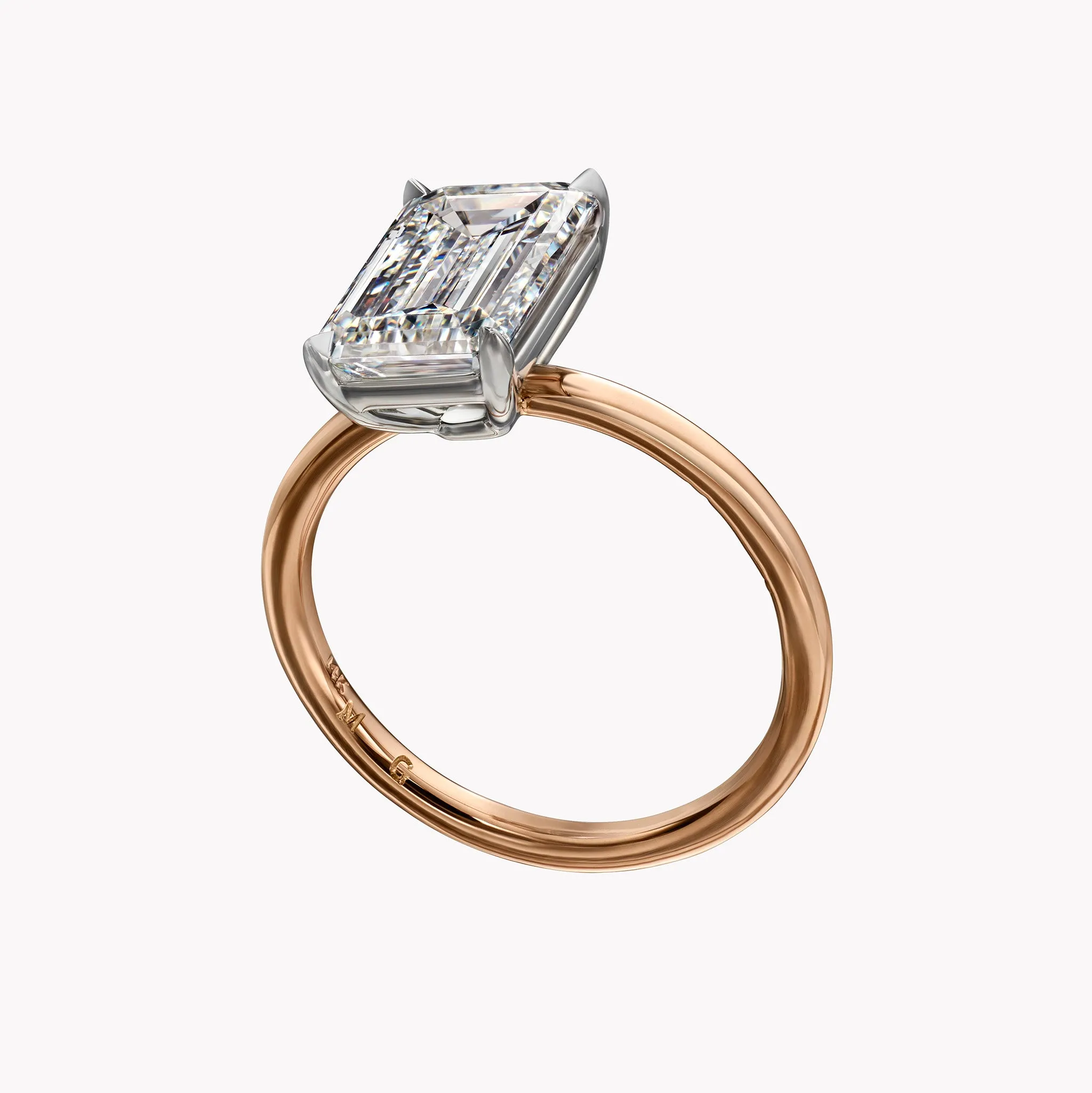 Emerald Cut Solitaire Engagement Ring