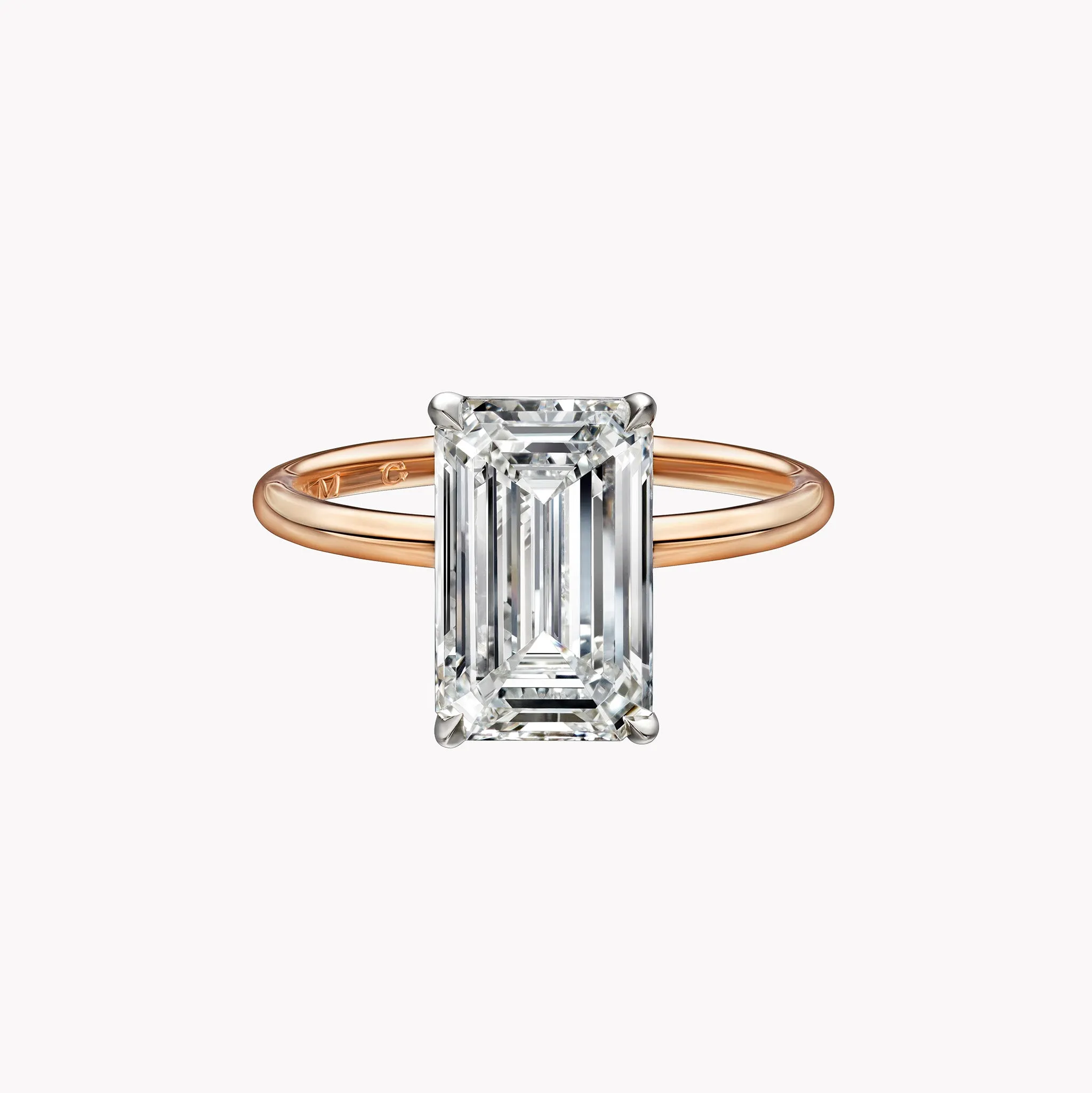 Emerald Cut Solitaire Engagement Ring