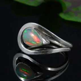 Ethiopian Opal Ring, Designer Ring, Gemstone Ring, Handmade Ring, Statement Ring, 925 Silver Ring, Boho Ring, Women Ring, Gift For Her