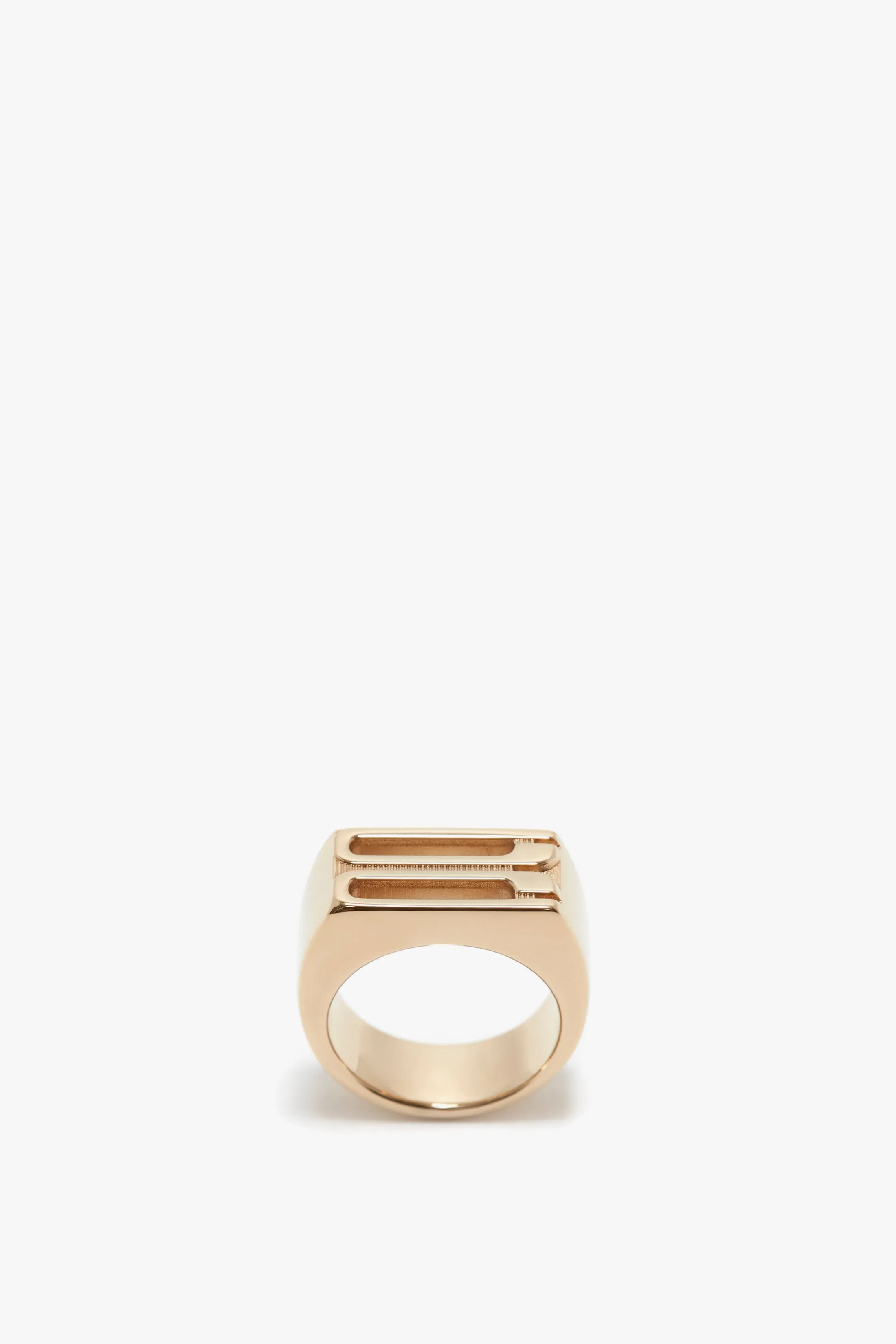 Exclusive Frame Signet Ring In Gold