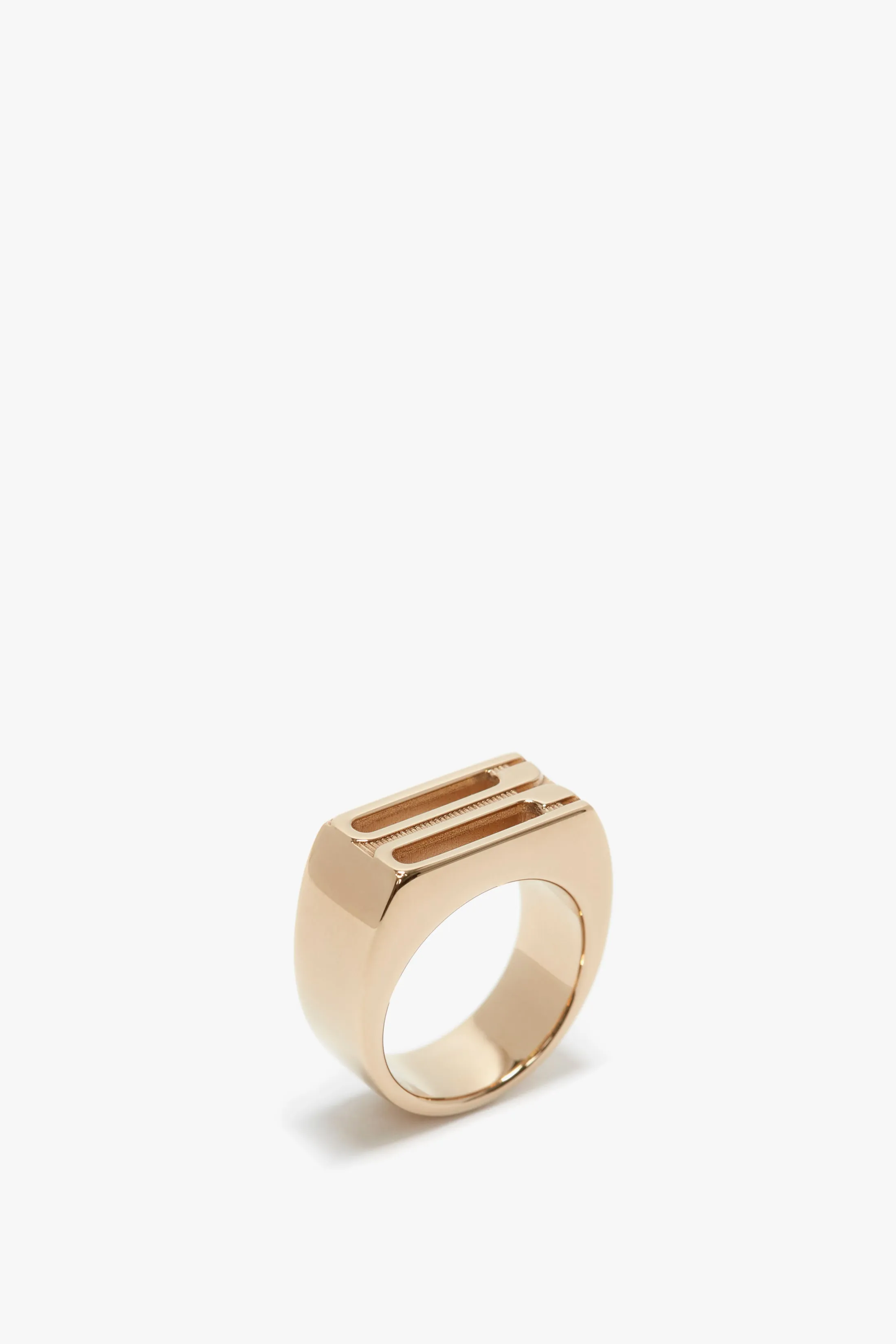 Exclusive Frame Signet Ring In Gold