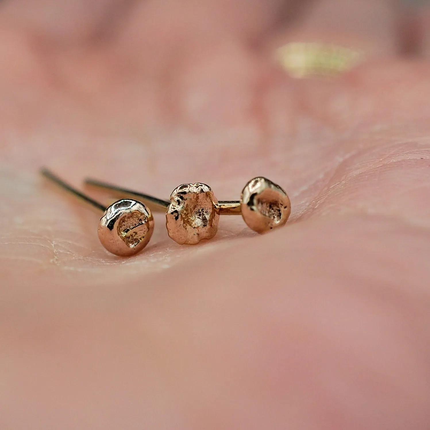 Gold Nugget Nose Stud