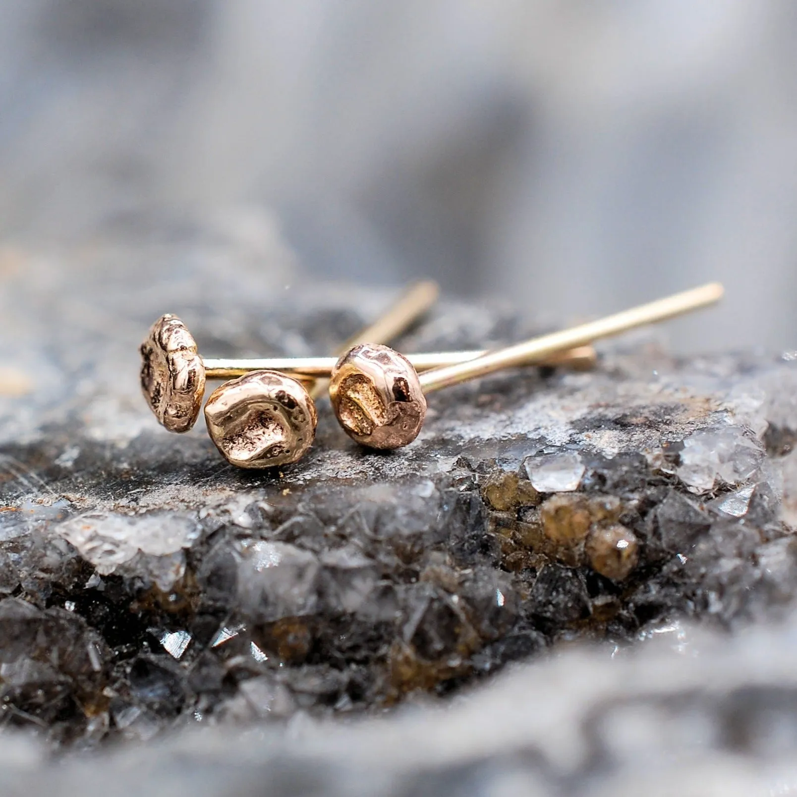 Gold Nugget Nose Stud