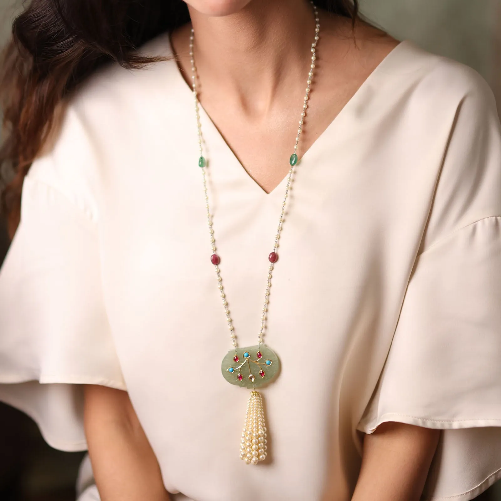 Haldili Tassel Necklace