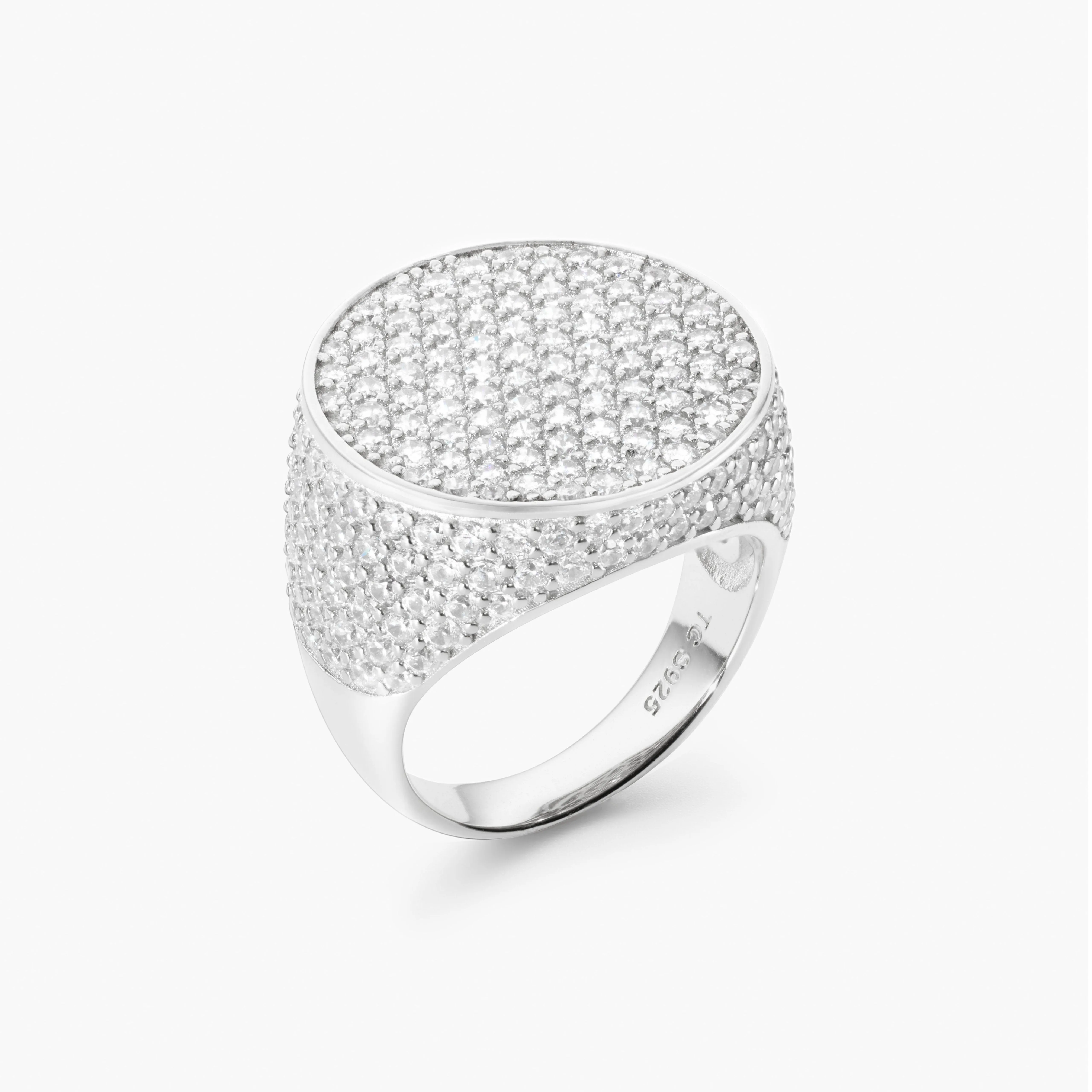 Iced Signet Ring