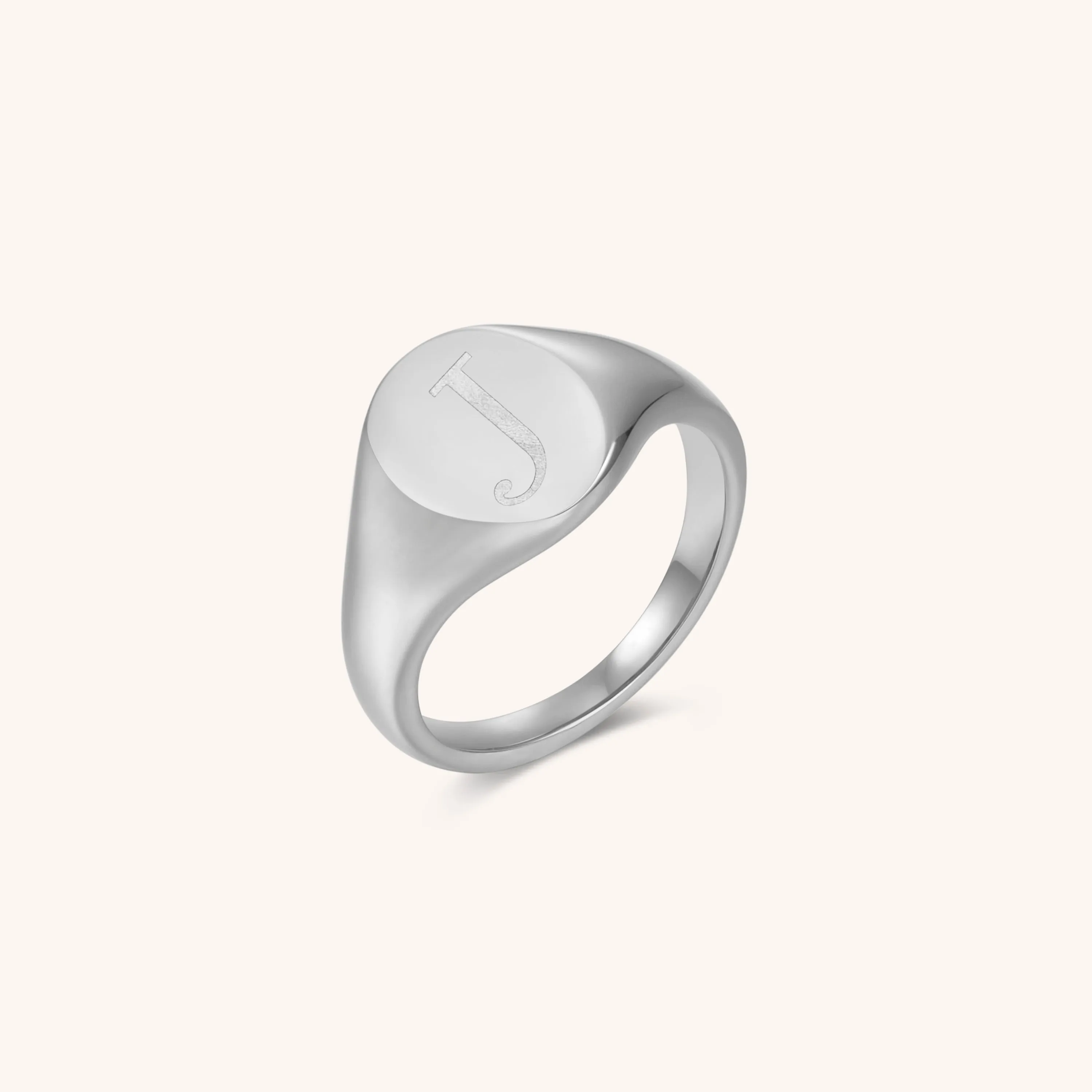 Initial Signet Ring - J