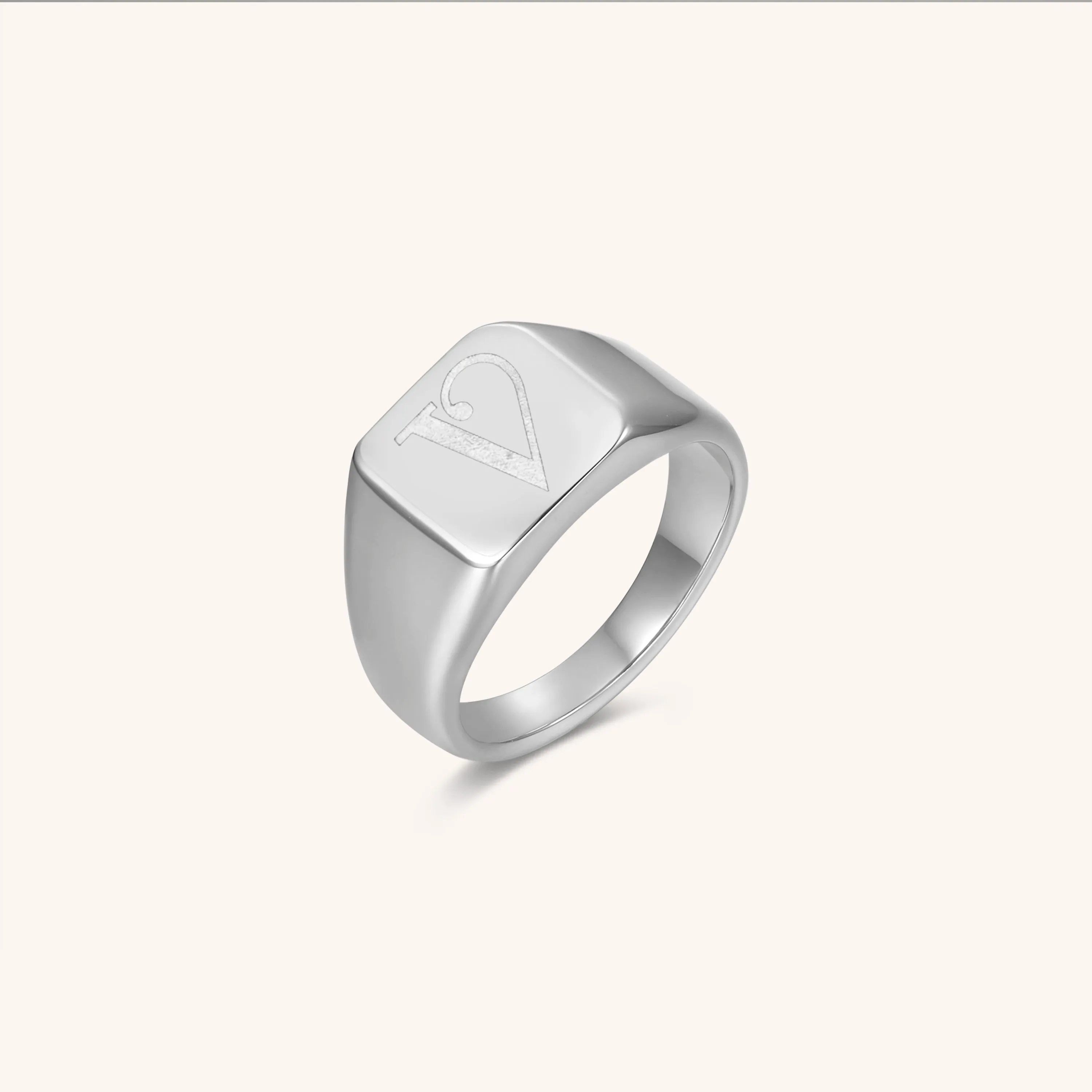 Initial Signet Ring - V