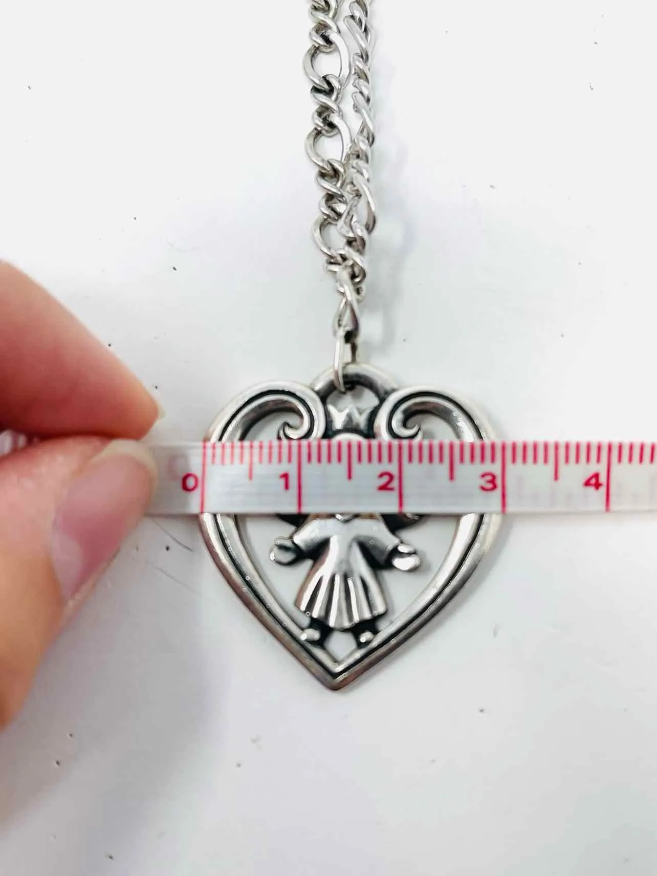 James Avery Silver Heart Sterling Silver Retired Jewelry Necklace