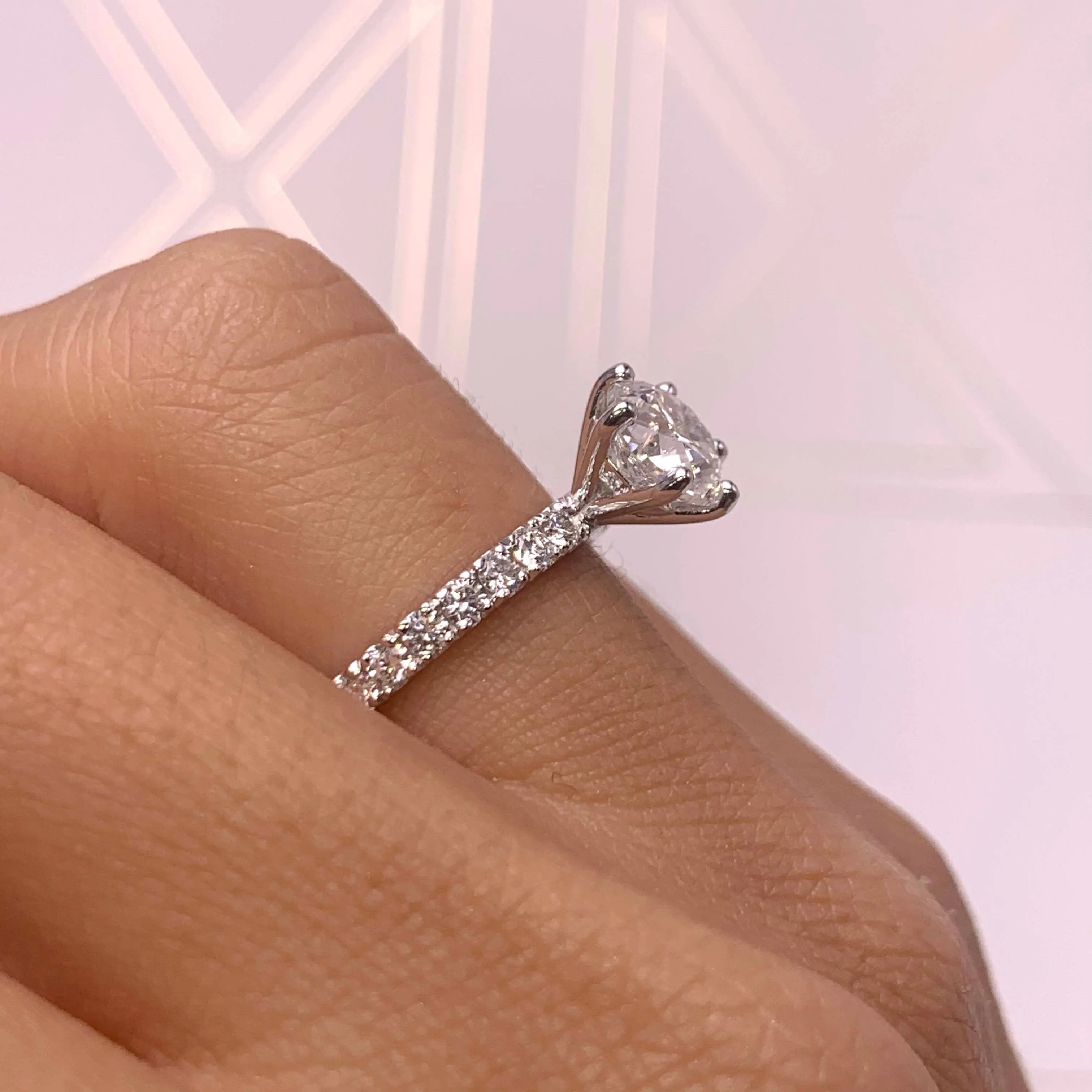 Jane Diamond Engagement Ring -Platinum