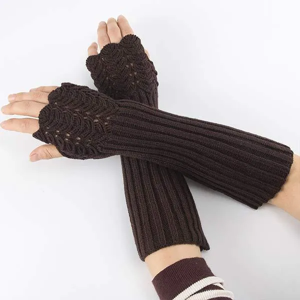 Knitted Half Finger Sweater Arm Sleeves 61314023C