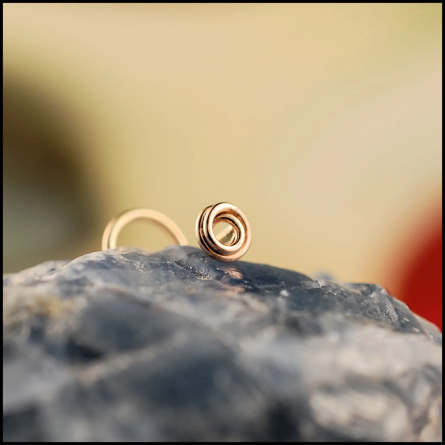 Little Gold Tangle Nose Stud