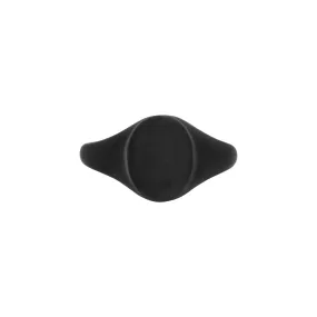 Matte Signet Ring - Black