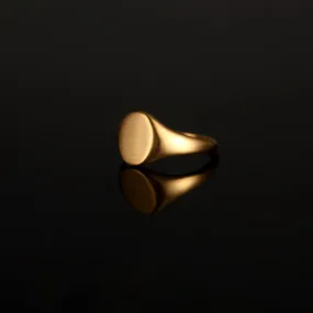 Matte Signet Ring - Gold